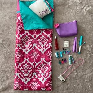 Our Generation 18” doll sleepover set